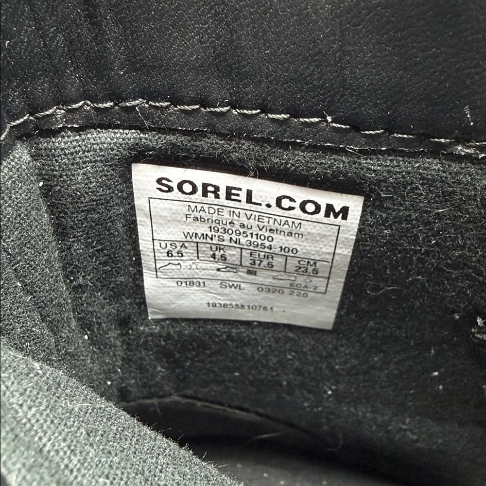 NIB Sorel Lennox Lace White Leather Waterproof Boots - 6.5 - Picture 9 of 12
